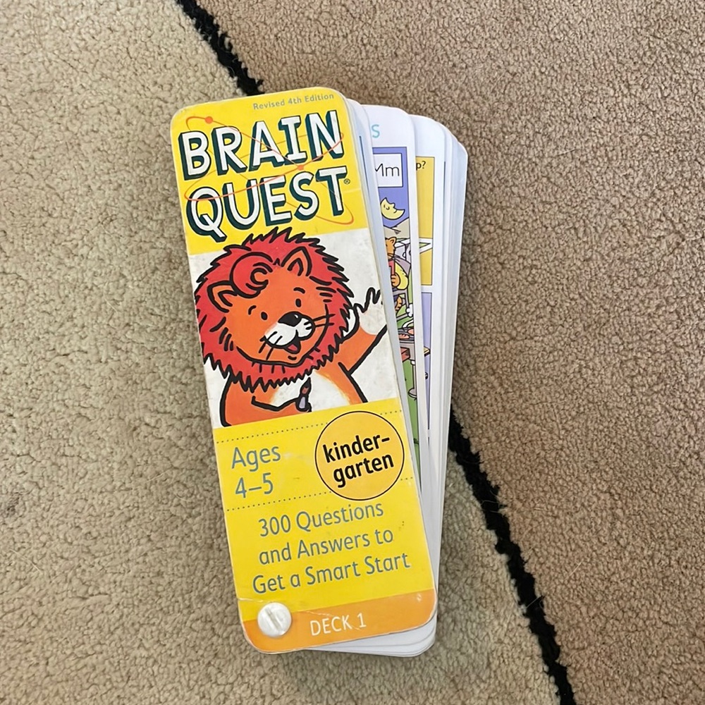 Brain Quest Ages 4-5 Kindergarten Cards
